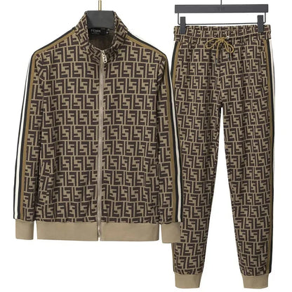 FENDI || Brown Monogram Print Imported Premium Tracksuit