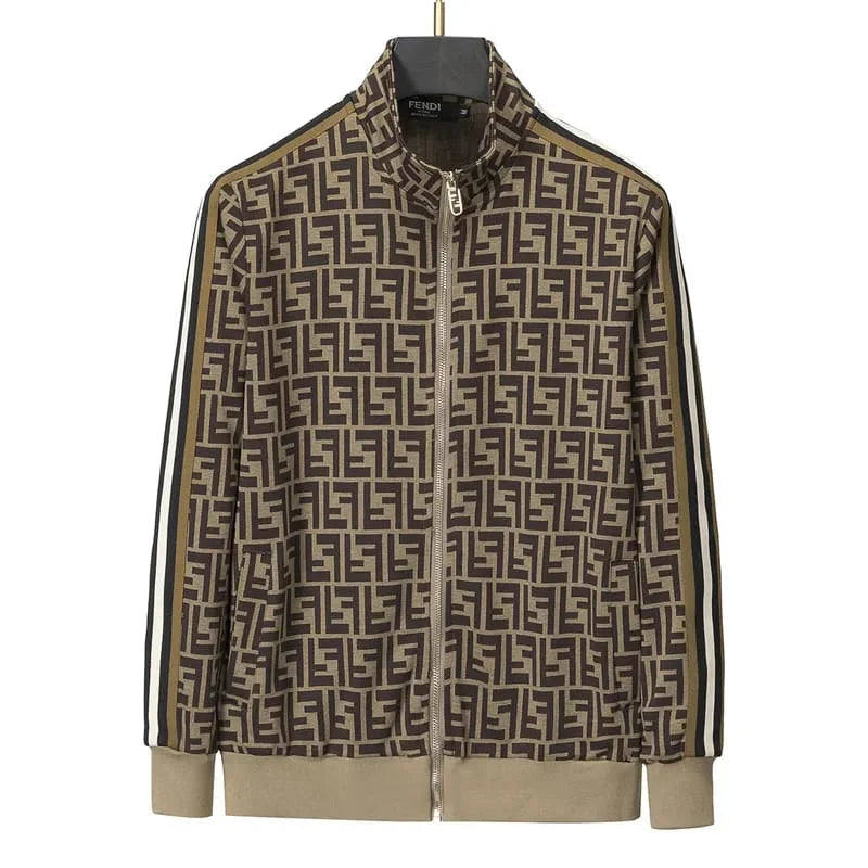 FENDI || Brown Monogram Print Imported Premium Tracksuit