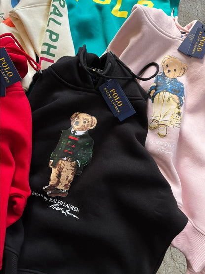 POLO RALPH LAUREN || Deals Hoodie Teddy Bear Women's Sweatshirt