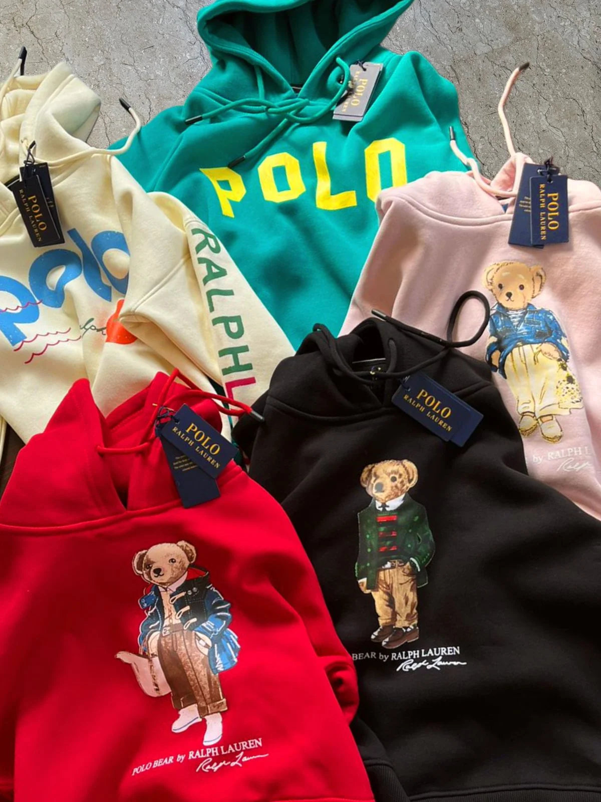 POLO RALPH LAUREN || Deals Hoodie Teddy Bear Women's Sweatshirt