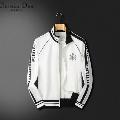 CHRISTIAN DIOR || DIOR Contrast Logo Taping White Tracksuit