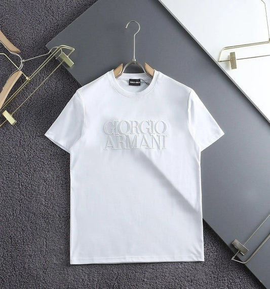 GIORGIO ARMANI || Logo-Embroidered Cotton T-Shirt