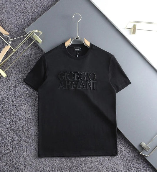 GIORGIO ARMANI || Logo-Embroidered Cotton T-Shirt