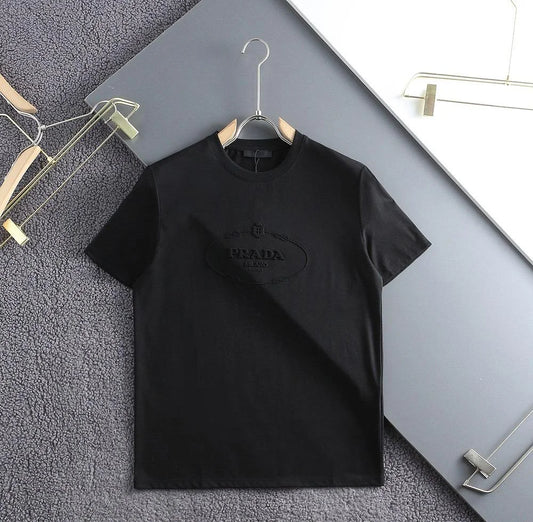 PRADA || Logo-Embroidered Jersey T-Shirt