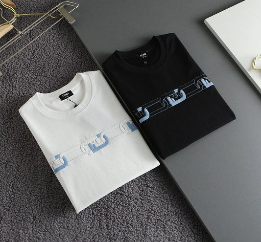 FENDI || High-Quality Polyester Men's Plus Turtleneck Tees