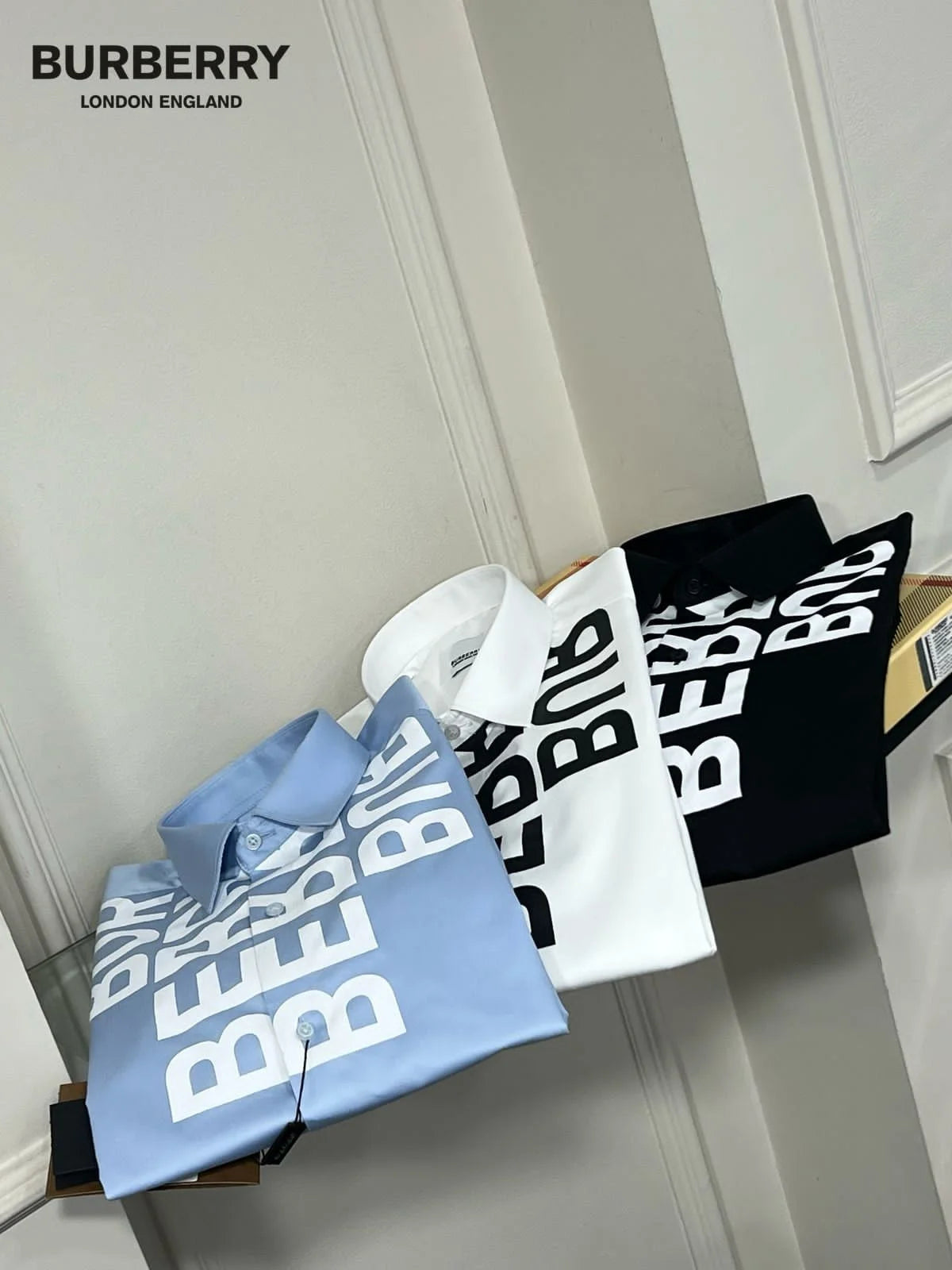 BURBERRY || Logo Print Cotton Oxford Oversized Shirt – FASHION MYST