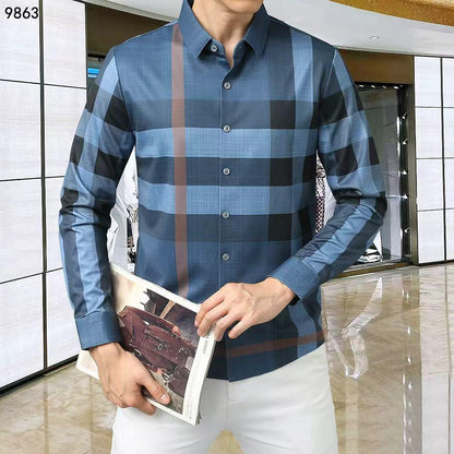 BURBERRY || Checkered Long Sleeve Shirt – Iconic British Heritage Style