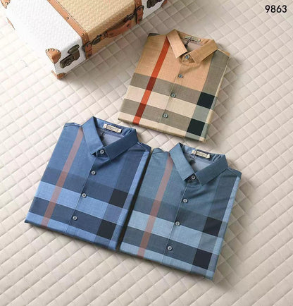 BURBERRY || Checkered Long Sleeve Shirt – Iconic British Heritage Style