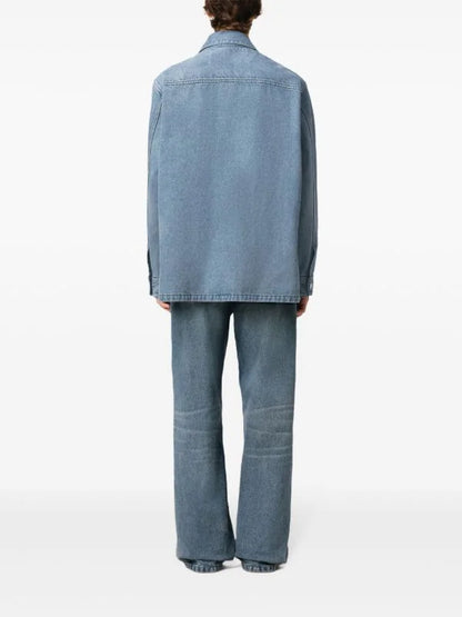 AMI Paris || Ami de Coeur denim Shacket Shirt