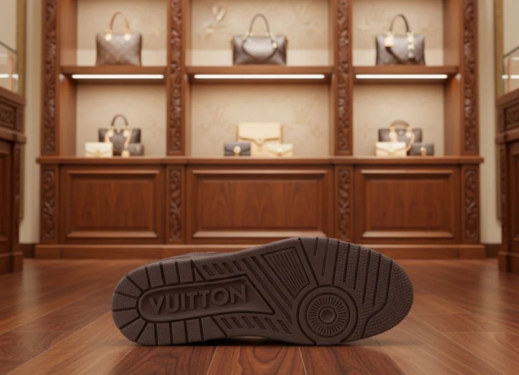 LOUIS VUITTON || LV Trainer "Strass" Monogram Sneakers in Chocolate Brown