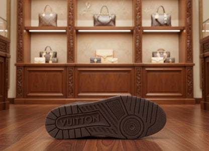 LOUIS VUITTON || LV Trainer "Strass" Monogram Sneakers in Chocolate Brown