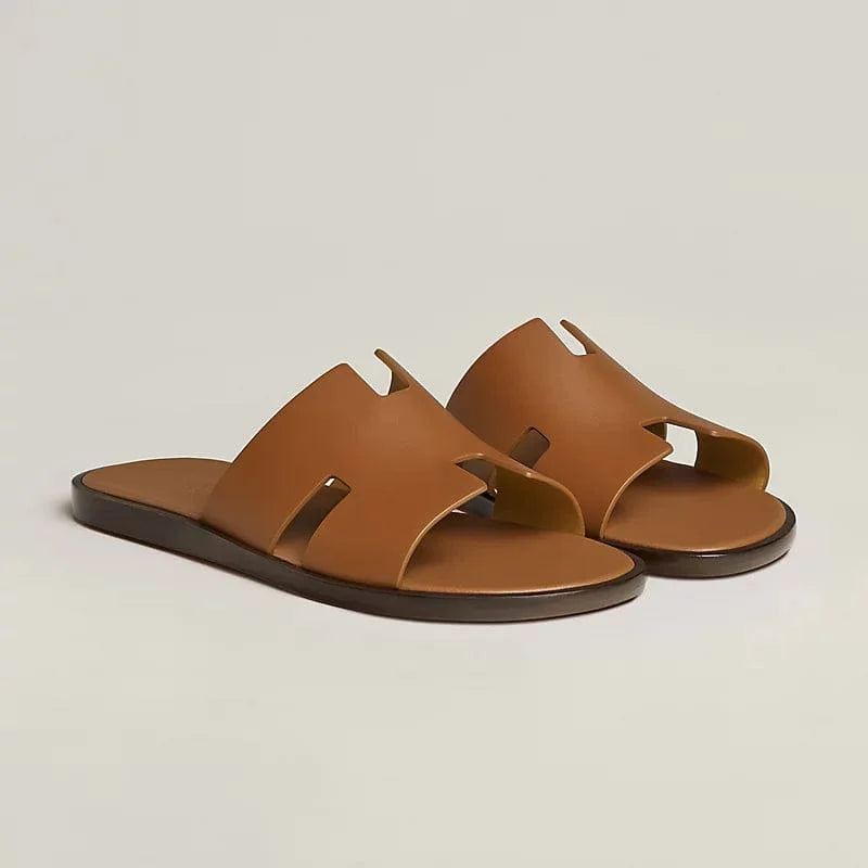 HERMES || Oran Sandal - Iconic "H" Cut-out Leather Slipper
