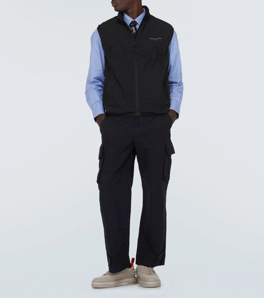 CHRISTIAN LOUBOUTIN || ASTROLOUBI Leather and Mesh Sneakers - Bone/Red