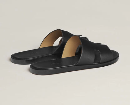 HERMES || Men's Izmir Leather Sandal - Noir (Black)