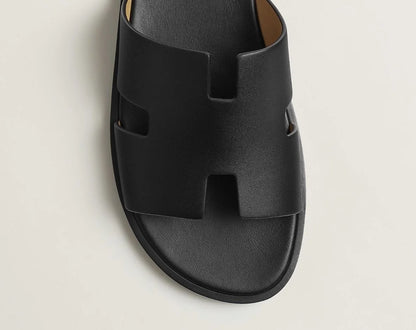 HERMES || Men's Izmir Leather Sandal - Noir (Black)
