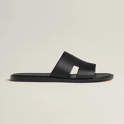 HERMES || Men's Izmir Leather Sandal - Noir (Black)