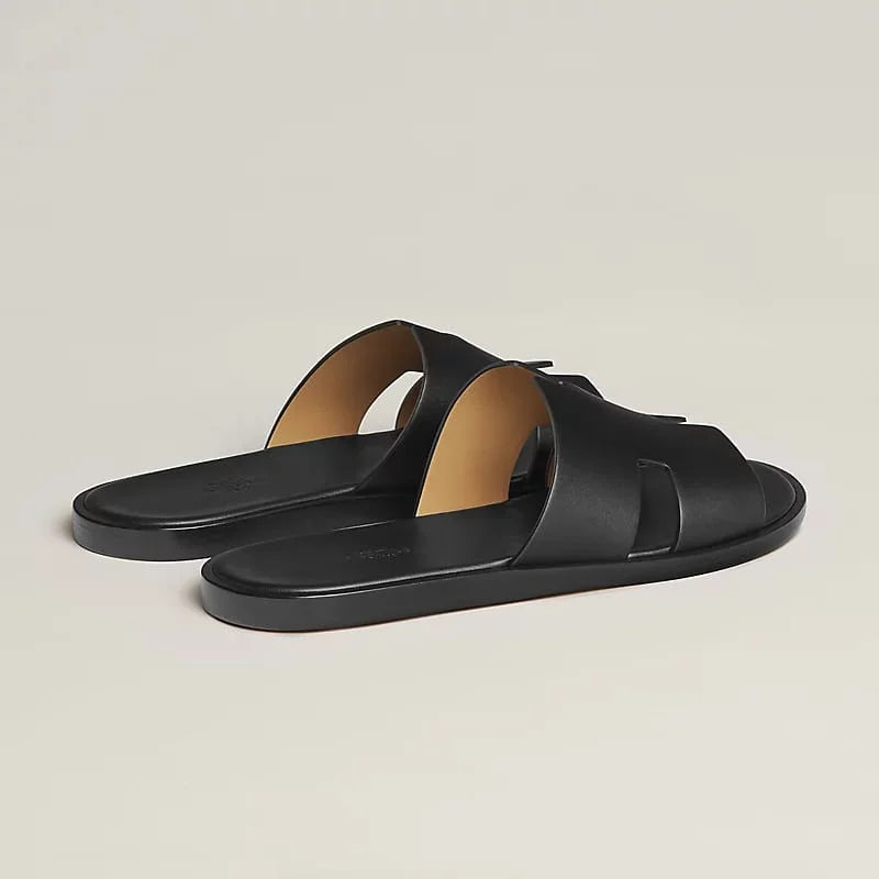 HERMES || Men's Izmir Leather Sandal - Noir (Black)
