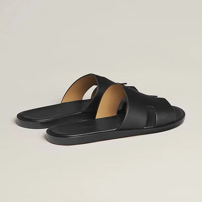 HERMES || Men's Izmir Leather Sandal - Noir (Black)
