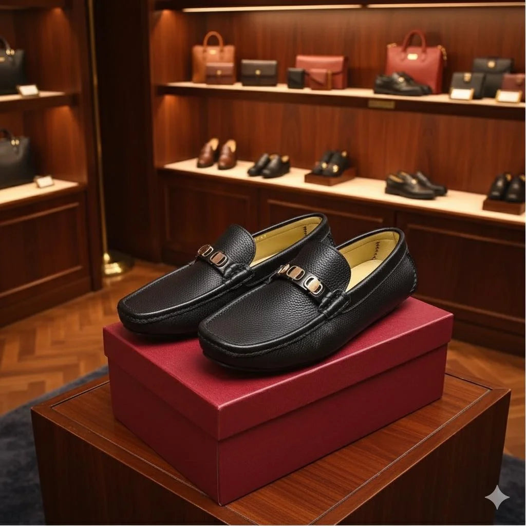 SALVATORE FERRAGAMO || Black Leather Bit Loafer – Italian Luxury Craftsmanship - FASHION MYST