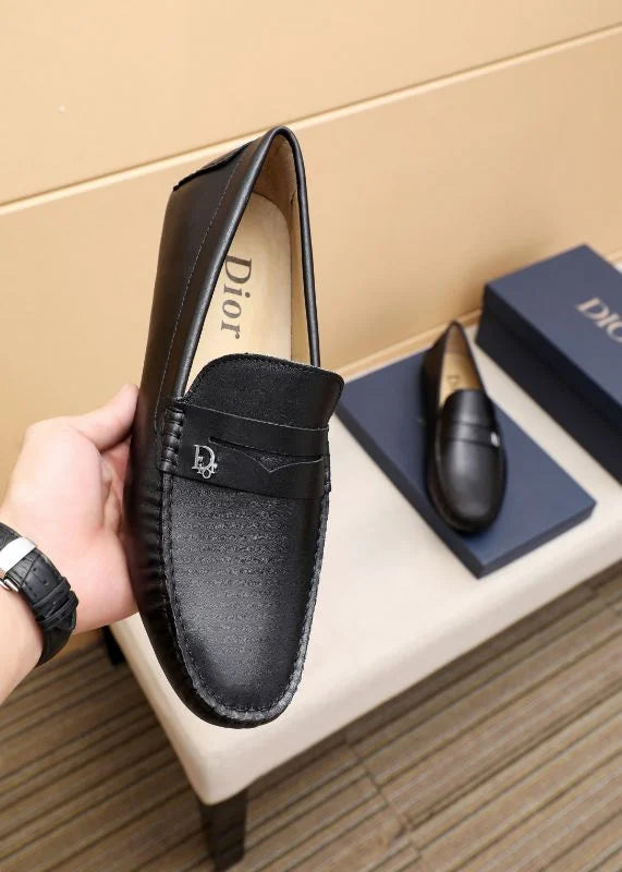 CHRISTIAN DIOR || Men's Granville Loafer - Black Smooth Calfskin with Tonal CD Icon