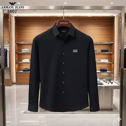 EA7 EMP*RIO ARM*NI || Men’s Luxury Slim-Fit Button-Down Shirt