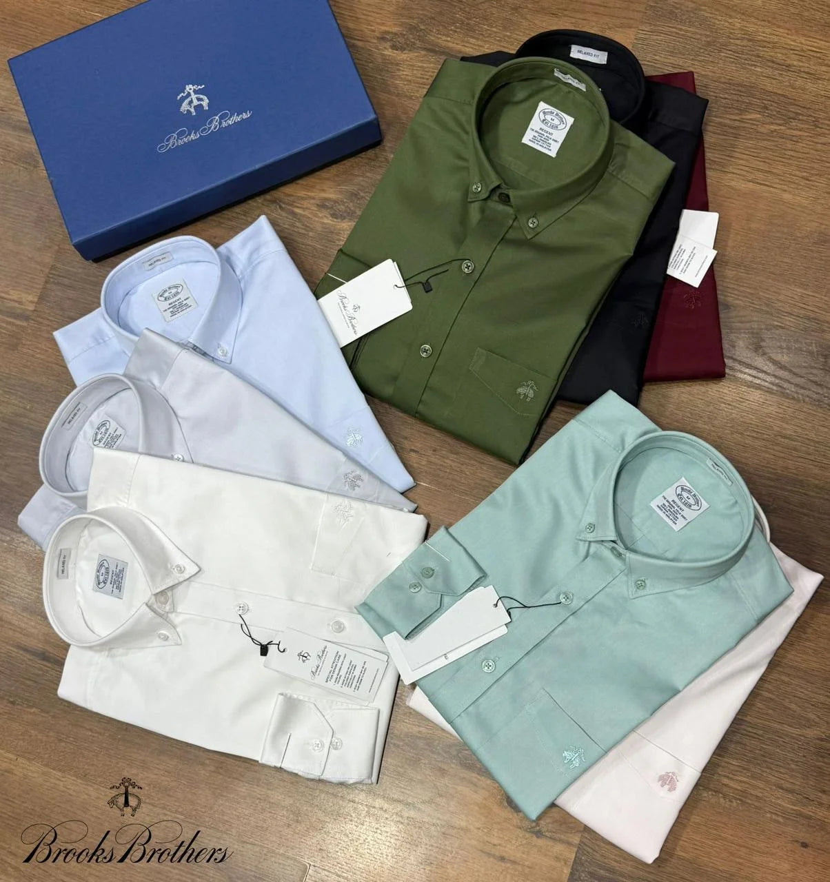 BROOKS BROTHERS || Milano Slim-Fit Button-Down Collar Oxford Shirt