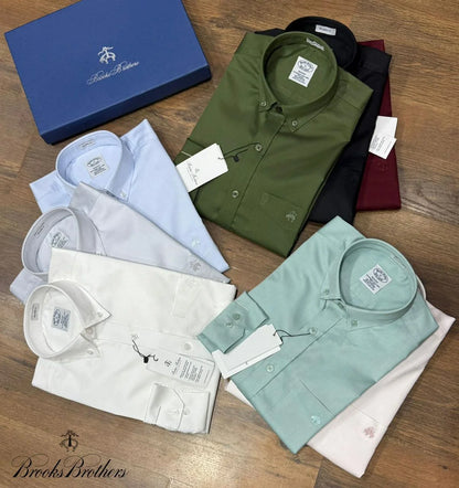 BROOKS BROTHERS || Milano Slim-Fit Button-Down Collar Oxford Shirt