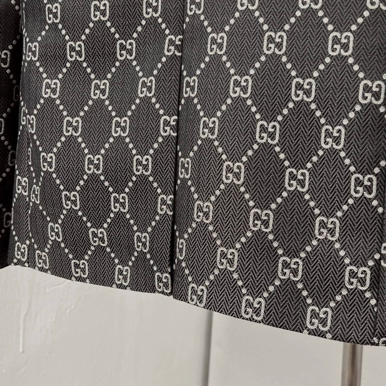 GUCCI || GG Logo Print Blazer Jacket – Grey Luxury Designer Formal Wear