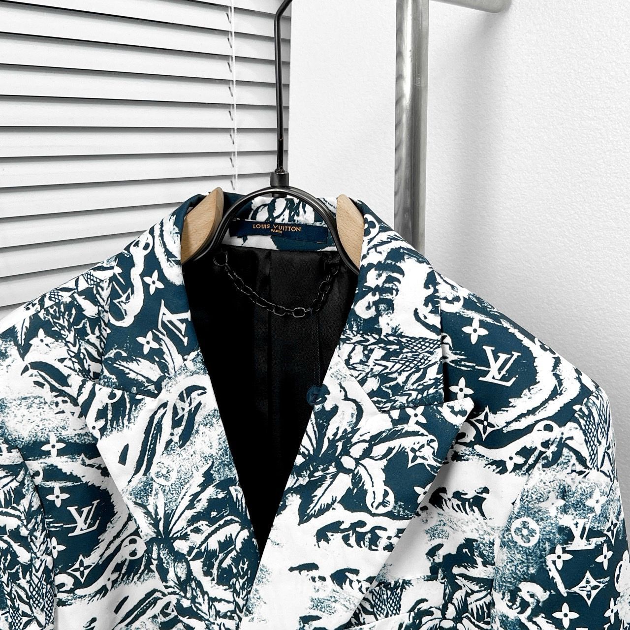 LOUIS VUITTON || Pharrell Williams Blue Surfer Monogram Print Suit - Blazer & Pants