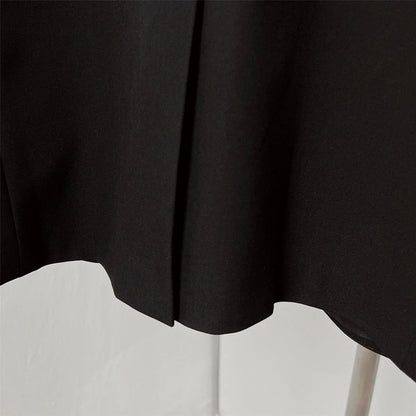 DOLCE & GABBANA || Black Slim-Fit Blazer and Trousers Set with Metallic Logo Patch & Gold Crest