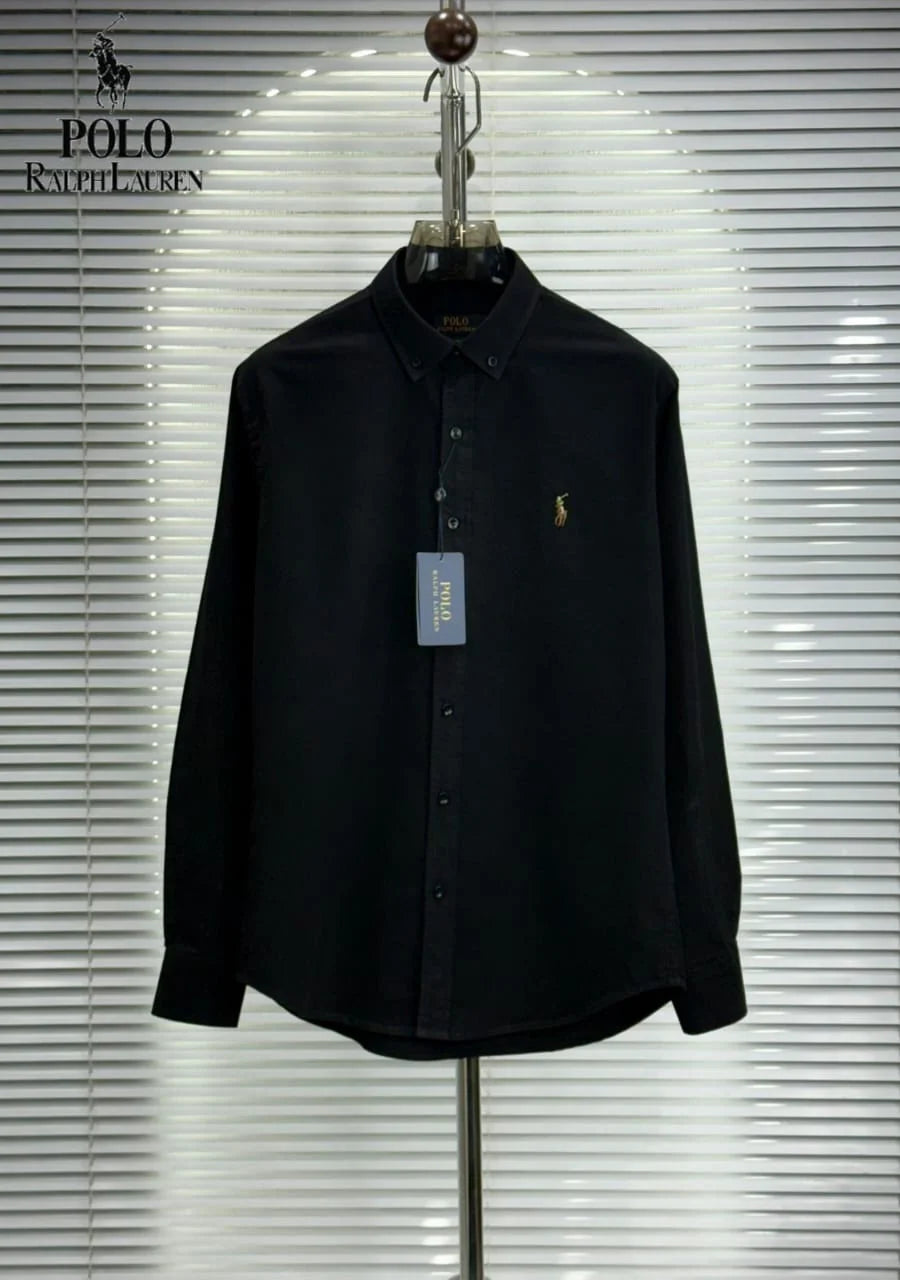 POLO RALPH LAUREN || Men’s Custom Fit Oxford Shirt - 100% 2-Ply Cotton Button-Down- FASHION MYST