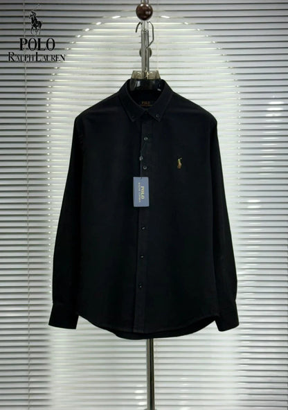 POLO RALPH LAUREN || Men’s Custom Fit Oxford Shirt - 100% 2-Ply Cotton Button-Down- FASHION MYST