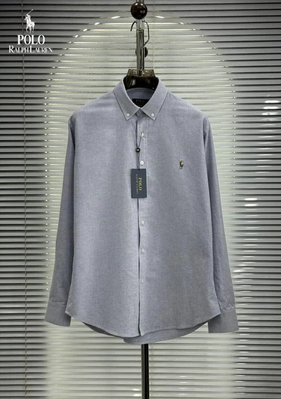 POLO RALPH LAUREN || Men’s Custom Fit Oxford Shirt - 100% 2-Ply Cotton Button-Down- FASHION MYST