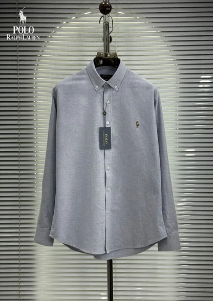 POLO RALPH LAUREN || Men’s Custom Fit Oxford Shirt - 100% 2-Ply Cotton Button-Down- FASHION MYST
