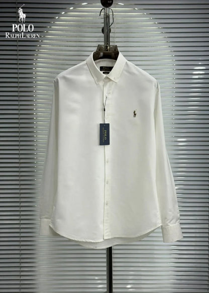 POLO RALPH LAUREN || Men’s Custom Fit Oxford Shirt - 100% 2-Ply Cotton Button-Down- FASHION MYST