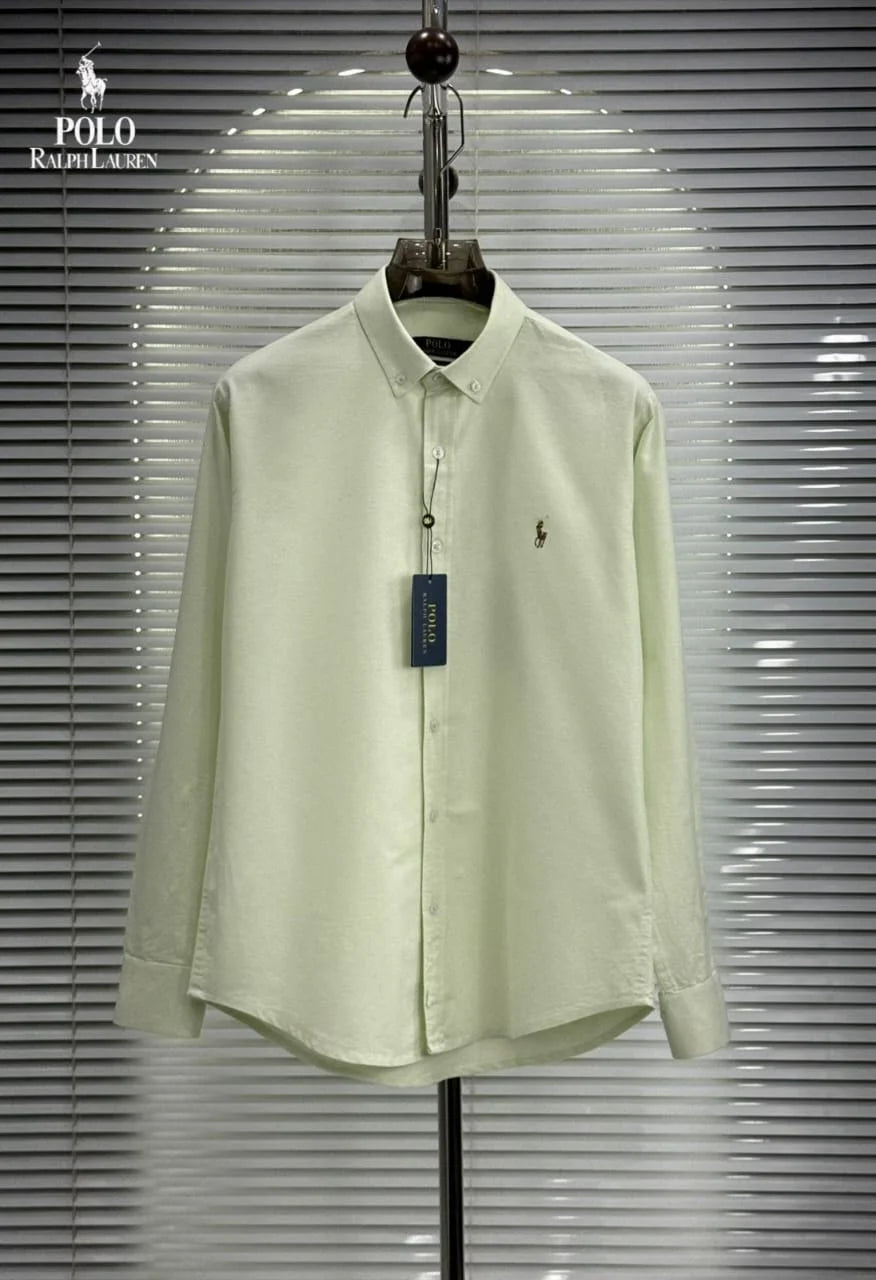 POLO RALPH LAUREN || Men’s Custom Fit Oxford Shirt - 100% 2-Ply Cotton Button-Down- FASHION MYST