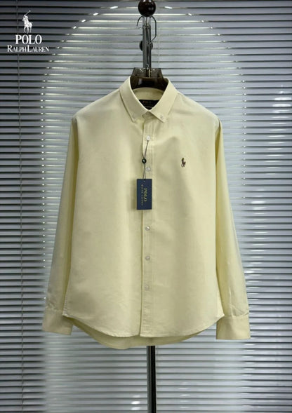 POLO RALPH LAUREN || Men’s Custom Fit Oxford Shirt - 100% 2-Ply Cotton Button-Down- FASHION MYST