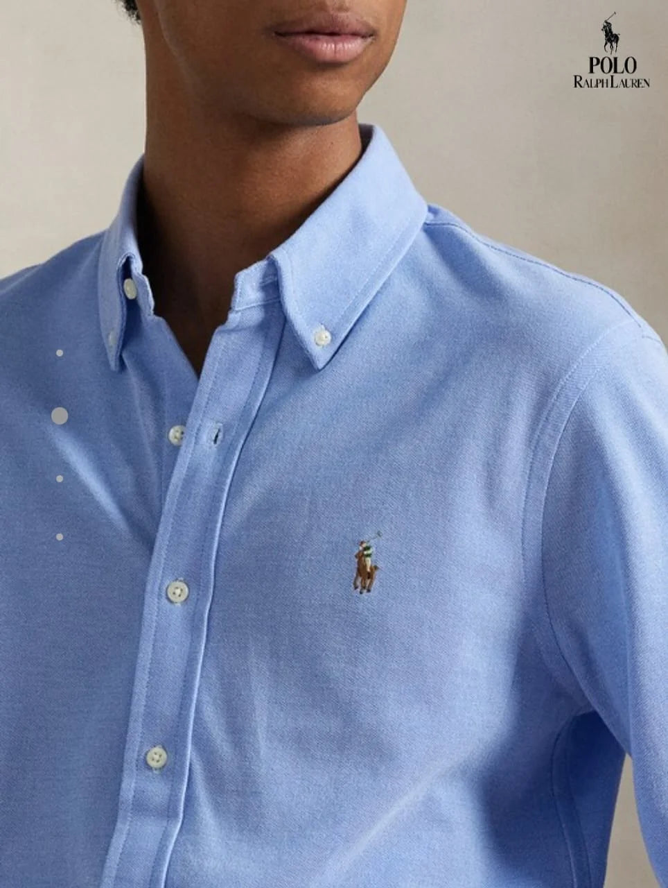 POLO RALPH LAUREN || Men’s Custom Fit Oxford Shirt - 100% 2-Ply Cotton Button-Down- FASHION MYST