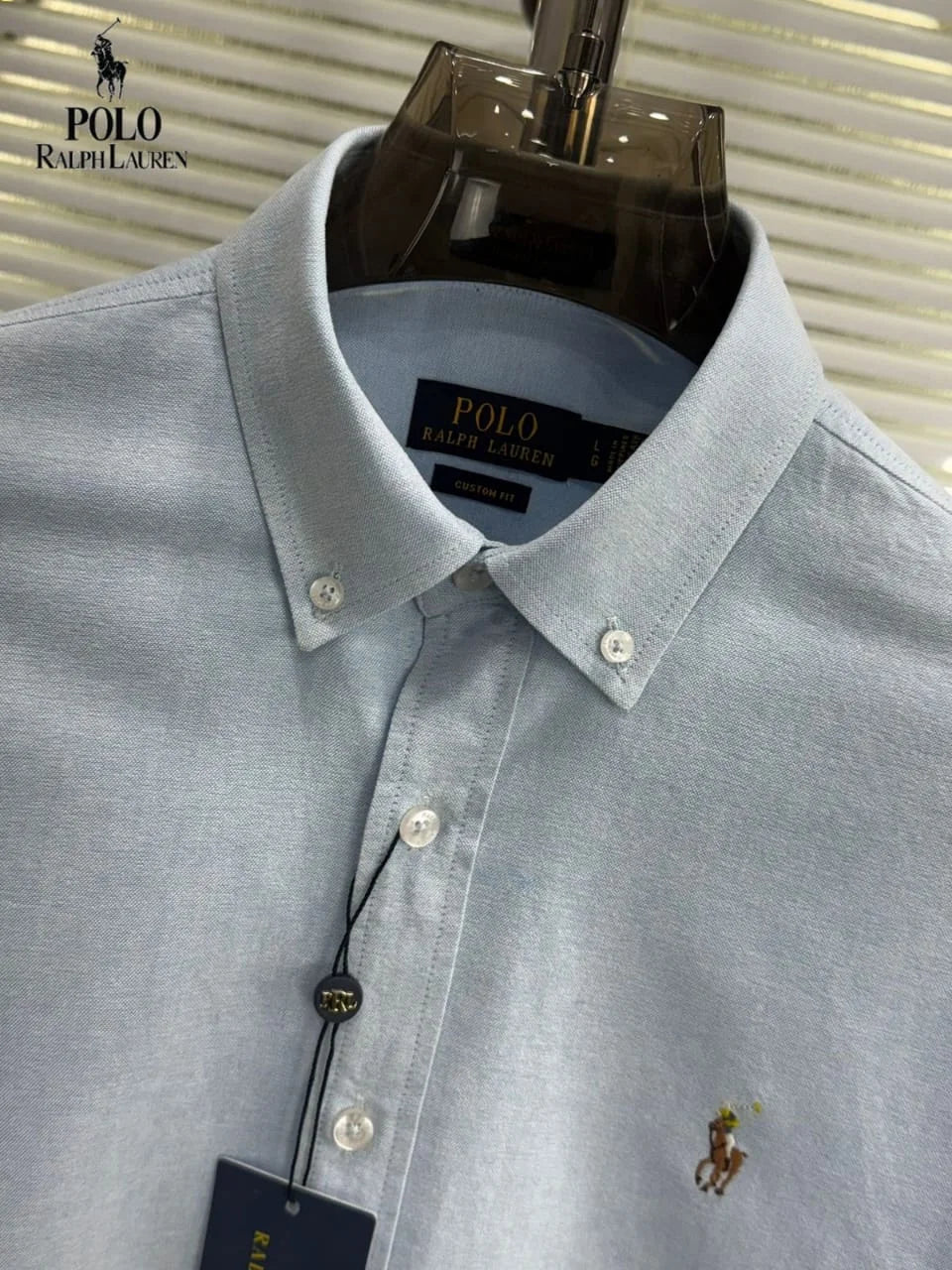 POLO RALPH LAUREN || Men’s Custom Fit Oxford Shirt - 100% 2-Ply Cotton Button-Down- FASHION MYST
