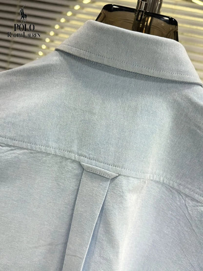 POLO RALPH LAUREN || Men’s Custom Fit Oxford Shirt - 100% 2-Ply Cotton Button-Down- FASHION MYST