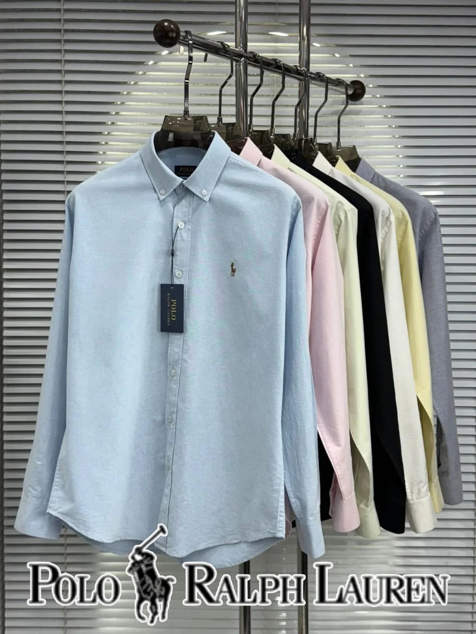 POLO RALPH LAUREN || Men’s Custom Fit Oxford Shirt - 100% 2-Ply Cotton Button-Down- FASHION MYST