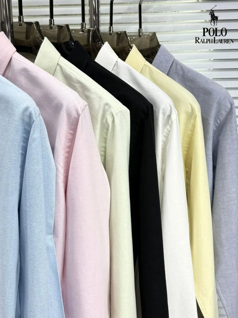 POLO RALPH LAUREN || Men’s Custom Fit Oxford Shirt - 100% 2-Ply Cotton Button-Down- FASHION MYST