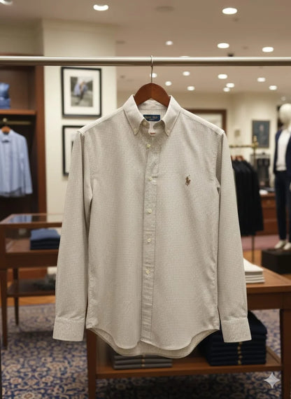 POLO RALPH LAUREN || Men’s Slim-Fit Gingham Oxford Shirt - Classic Button-Down