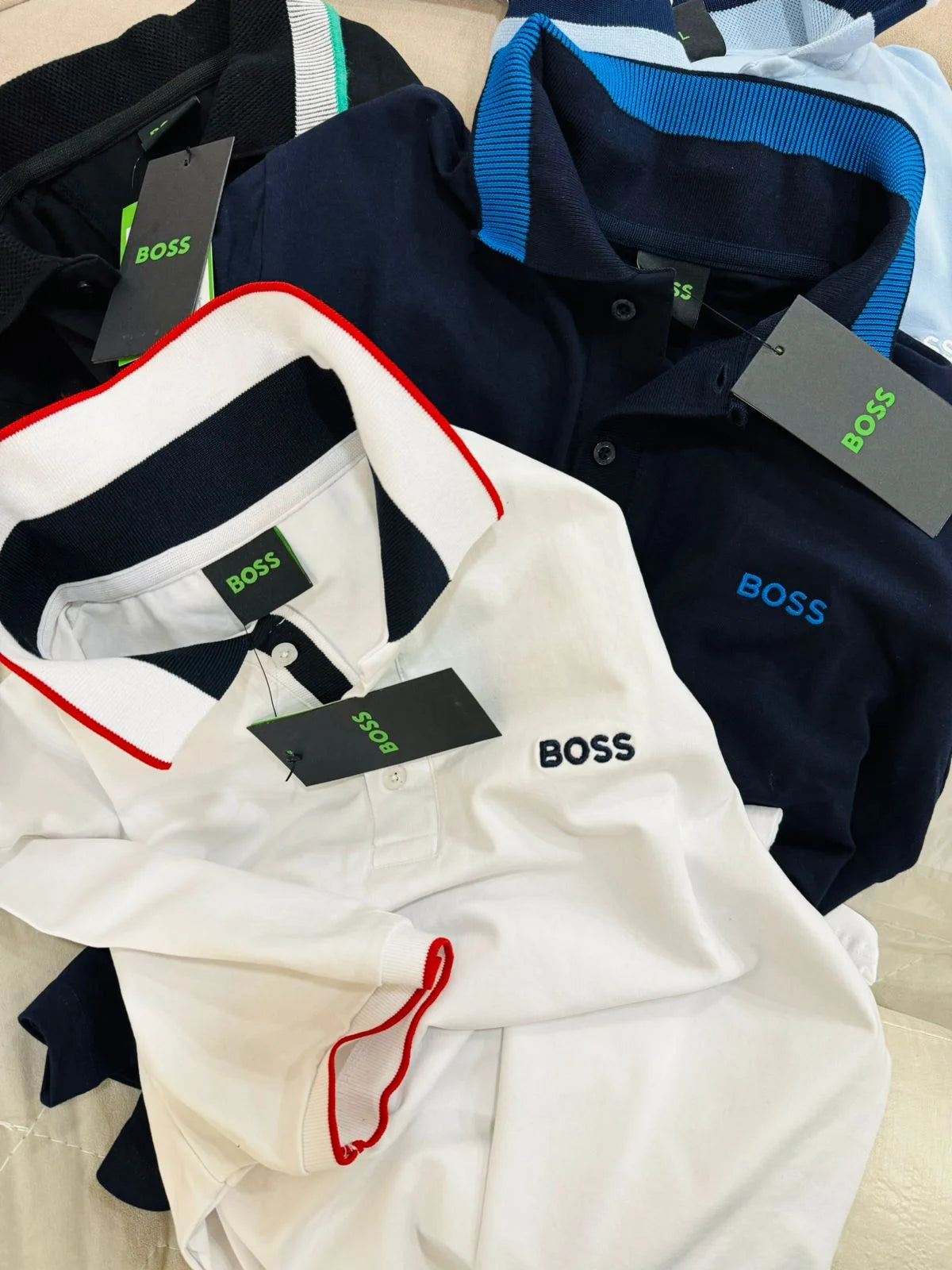 HUGO BOSS || Men's Slim-Fit Polo Shirt - Luxury Tipped Collar Cotton Pique Collection