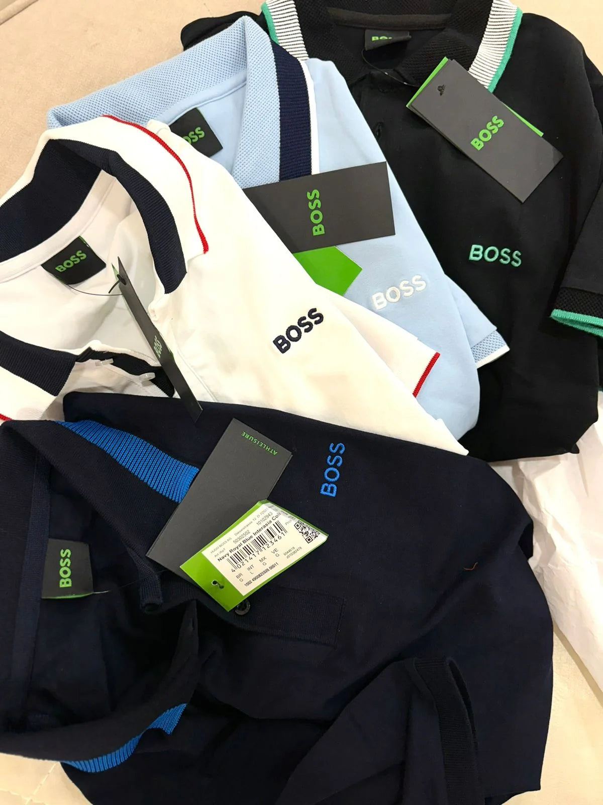 HUGO BOSS || Men's Slim-Fit Polo Shirt - Luxury Tipped Collar Cotton Pique Collection