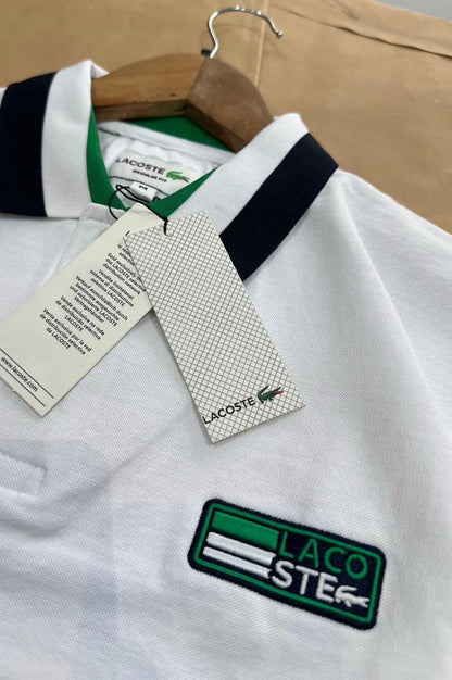 LACOSTE || Sport Men's Contrast Trim Piqué Polo Shirt – Athletic Fit