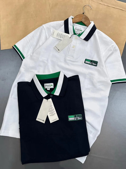 LACOSTE || Sport Men's Contrast Trim Piqué Polo Shirt – Athletic Fit