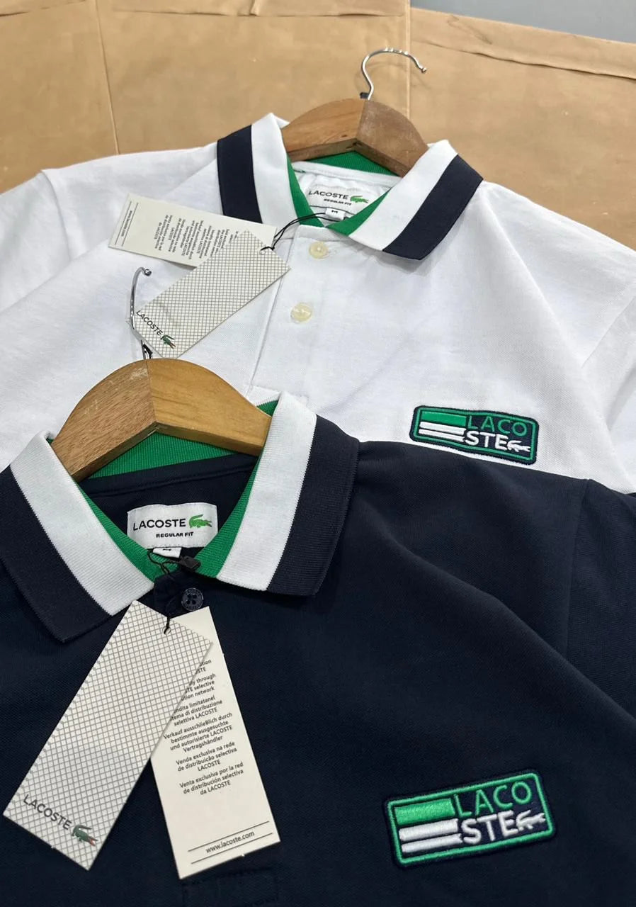 LACOSTE || Sport Men's Contrast Trim Piqué Polo Shirt – Athletic Fit