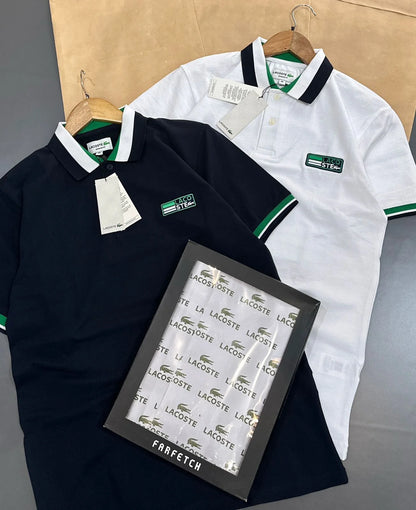 LACOSTE || Sport Men's Contrast Trim Piqué Polo Shirt – Athletic Fit