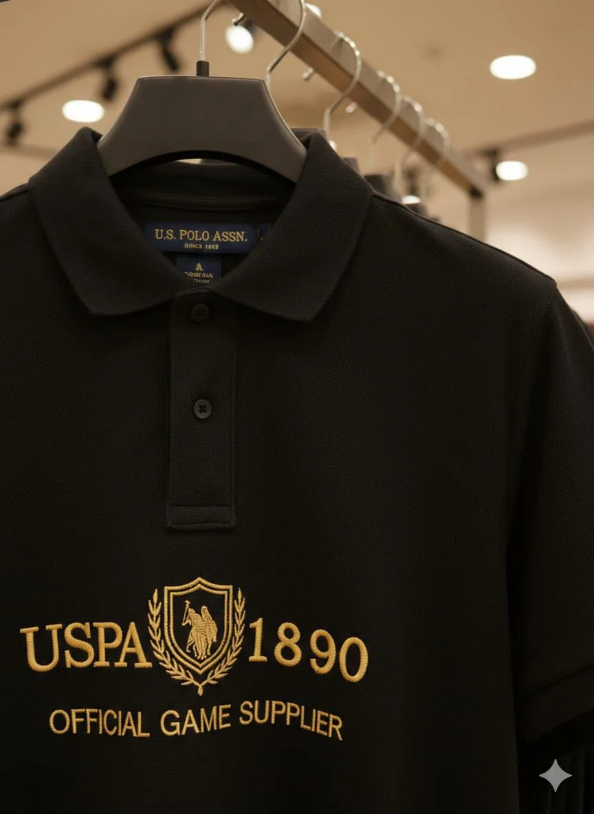 U.S. POLO ASSN. || Men’s Embroidered Polo T-Shirts – Official Game Supplier Edition